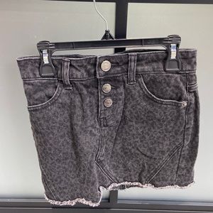 Justice Black Jean Skirt
